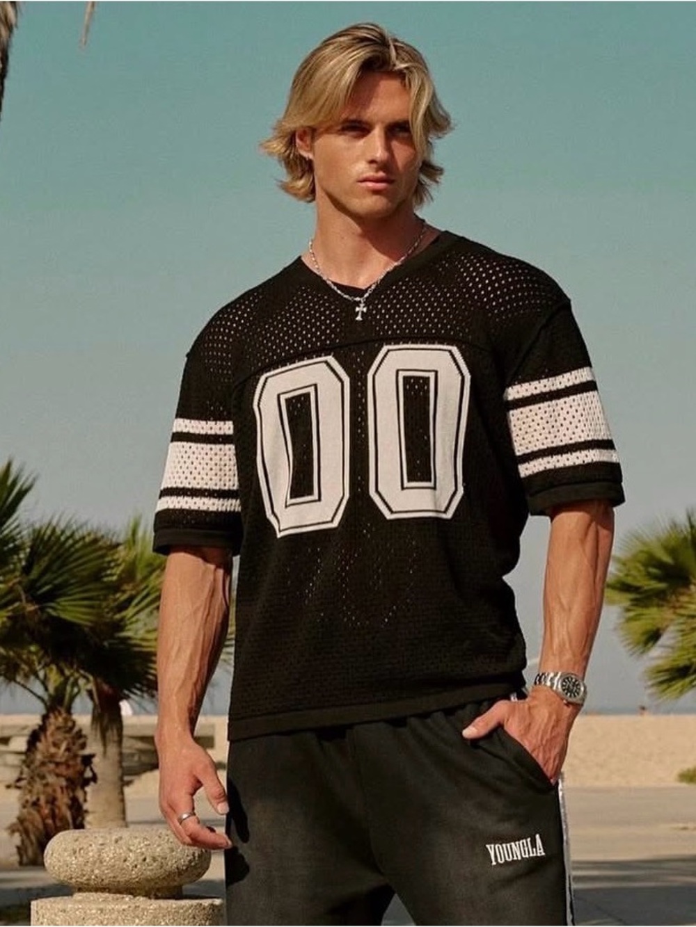 YOUNGLA 4226 VARSITY KNIT JERSEY